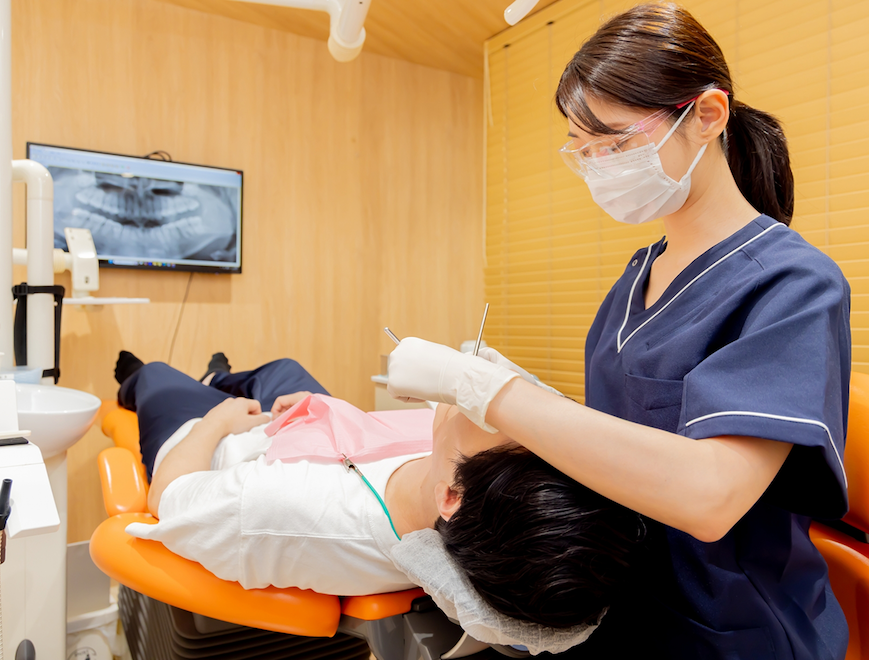 むし歯治療の様子