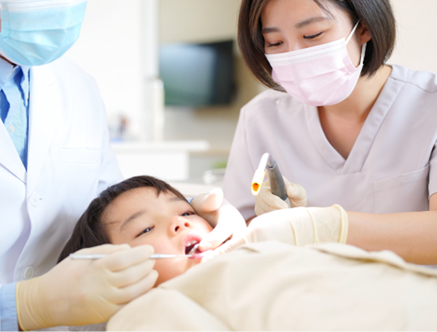 子供の治療の様子