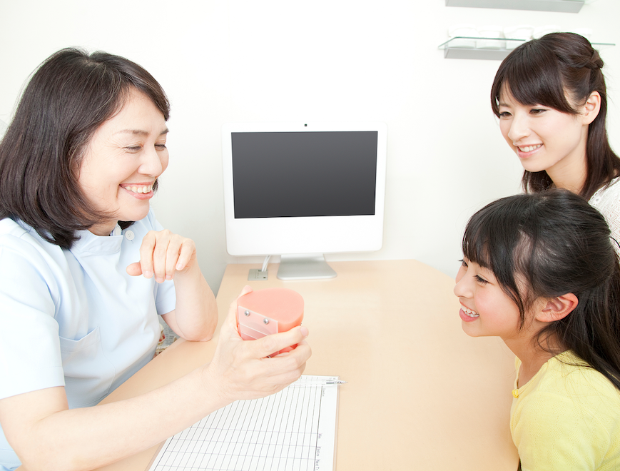 歯磨き指導の様子